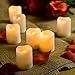 CANDLE CHOICE Set of 6 Votive Flameless Candles with Timer, 400-hour Battery Life