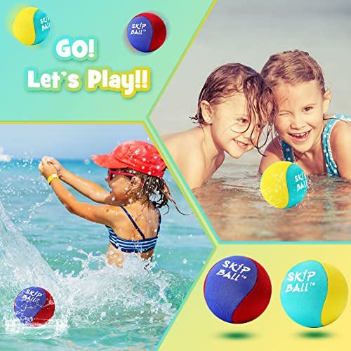 4 Pack Skip Ball Water Bouncing Ball Swimming Pool Toys Bounce Water