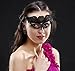 Venetian Style Black Sexy Lace Masquerade Party Masks, Set of 15