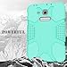Hocase Galaxy Tab E Lite 7.0 (2016) Case, Rugged Heavy Duty Kids Proof Protective Case for Galaxy Tab E Lite 7.0 SM-T113NDWAXAR/SM-T113NYKAXAR - Mint Green/Grey