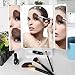24 LED lighted Makeup Mirror with Upgraded Touch Screen, 1x/2x/3x Magnification Trifold Vanity Mirror, USB Charging 180°Free Rotation Table Countertop Cosmetic Mirror