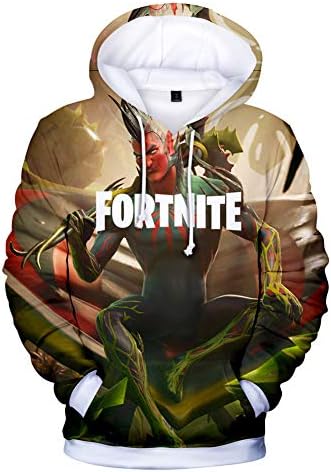 Mvruve Kids Girls Boys Fortnite Hoodie Comfy Hooded Crewneck Sweatshirts