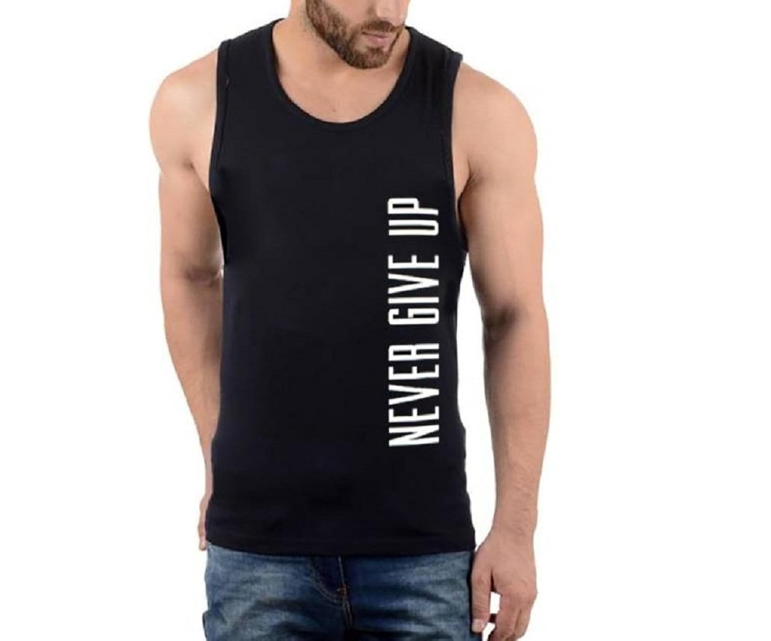 hotfits men's cotton sleeveless t-shirt multicolour