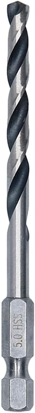 Bosch 10pc PointTeQ Hex Drill Bit 5.0 mm Ø 91 mm 1/4 in Hex view 2