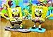 Spongebob Figures | Cake topper | 8 Figure Action Set |  Squidward Plankton Patrick Sandy Gary + Sponge Bob STICKERS By ToysOutLet_USA
