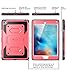 iPad Mini 4 Case, Heave Duty i-Blason Apple iPad Mini 4 2015 Armorbox Dual Layer Hybrid Full-Body Protective Kickstand Case with Front Cover and Built-in Screen Protector/Bumpers (Pink)