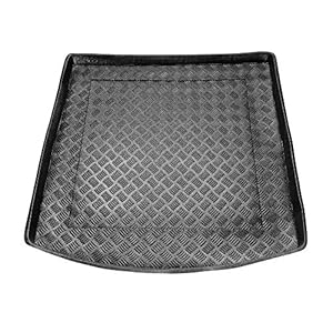 Kofferbakmat van pvc, compatibel met Seat Leon ST met hoge bodem (vanaf 2014) + cadeau | kofferbakmat auto-accessoires…