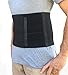 Alpha Medical Abdominal Binder Support Wrap/Surgical Binder/Hernia Support/Abdominal Hernia Reduction Device (Standard Length; Black; 10