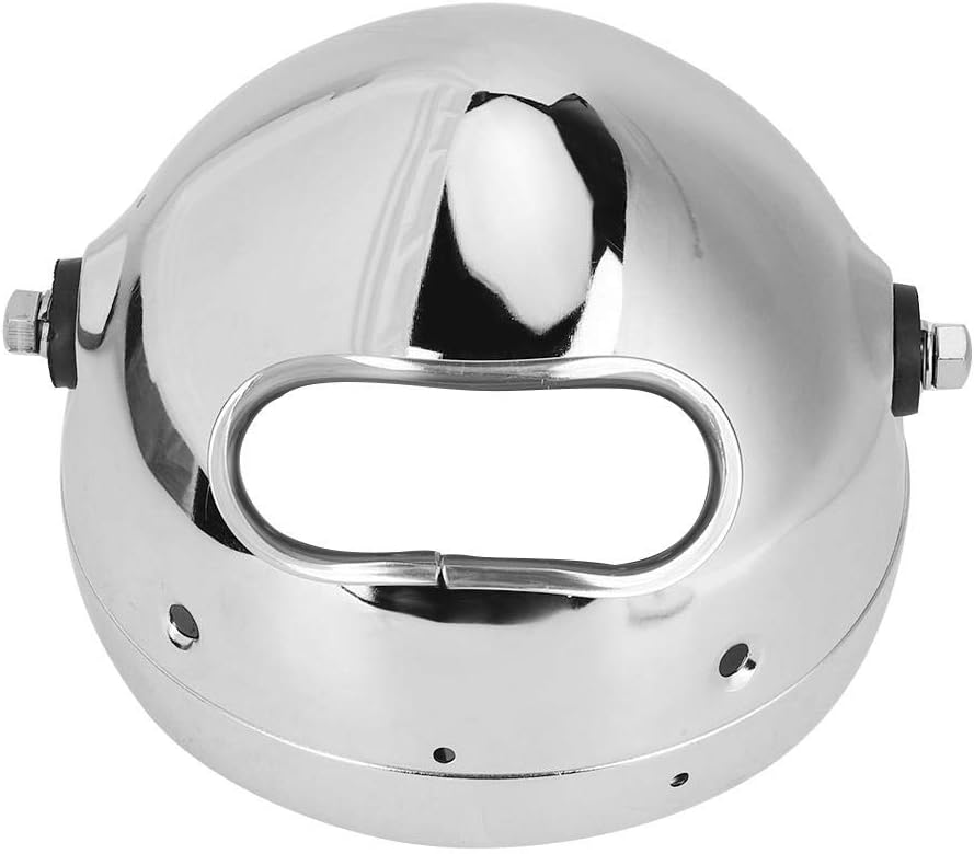 Qiilu Mounting Iron Wire,5.75in Headlight Housing Aluminum Alloy LED Headlamp Shell Cover Motorcycle Modification Accessory - Image 4