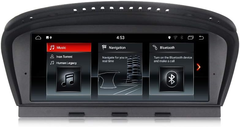 8.8" Car Stereo Android 7.1 Head Unit RAM 2G ROM 32G GPS Navigation Car Radio for BMW 3 Series E90 (2009-2010) BMW5 Series E60 (2004-2009) with OEM CIC System