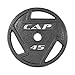 CAP Barbell Cast Iron Olympic Black Weight Plate, Set 2.5 lb x2, 5 lb x2 lb, 10 lb x2