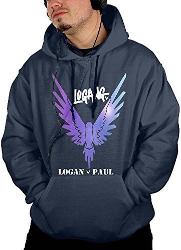 Homegil Logan Paul Maverick Logo Men's Pullover Graphic Hooded Sweatshirt With 2 Pockets