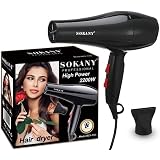 SOKANY Hair Dryer Professional 2200W Powerful Fast Drying Low Noise and Diffuser Hair Blow Dryer with 2 Speed and 2 Heat Settings RCY-173i