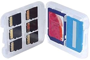 1 pc Memory Card Storage Box,Multifunctional Clear Micro SD TF SDHC MSPD Card Organizer Case Durable Design