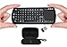 FAVI FE02 2.4GHz Wireless USB Mini Keyboard Backlit with Mouse Touchpad, Laser Pointer, Protective Case - Warranty, Black (FE02RF-BL-C)