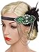 Vijiv Green 1920s Flapper Headband Accessories Gatsby Style 20s Headpiece