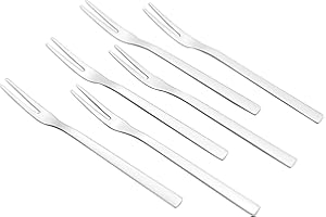 Fiaze 16-Piece Stainless Steel 2-Tines Forks, Small Fruit Forks