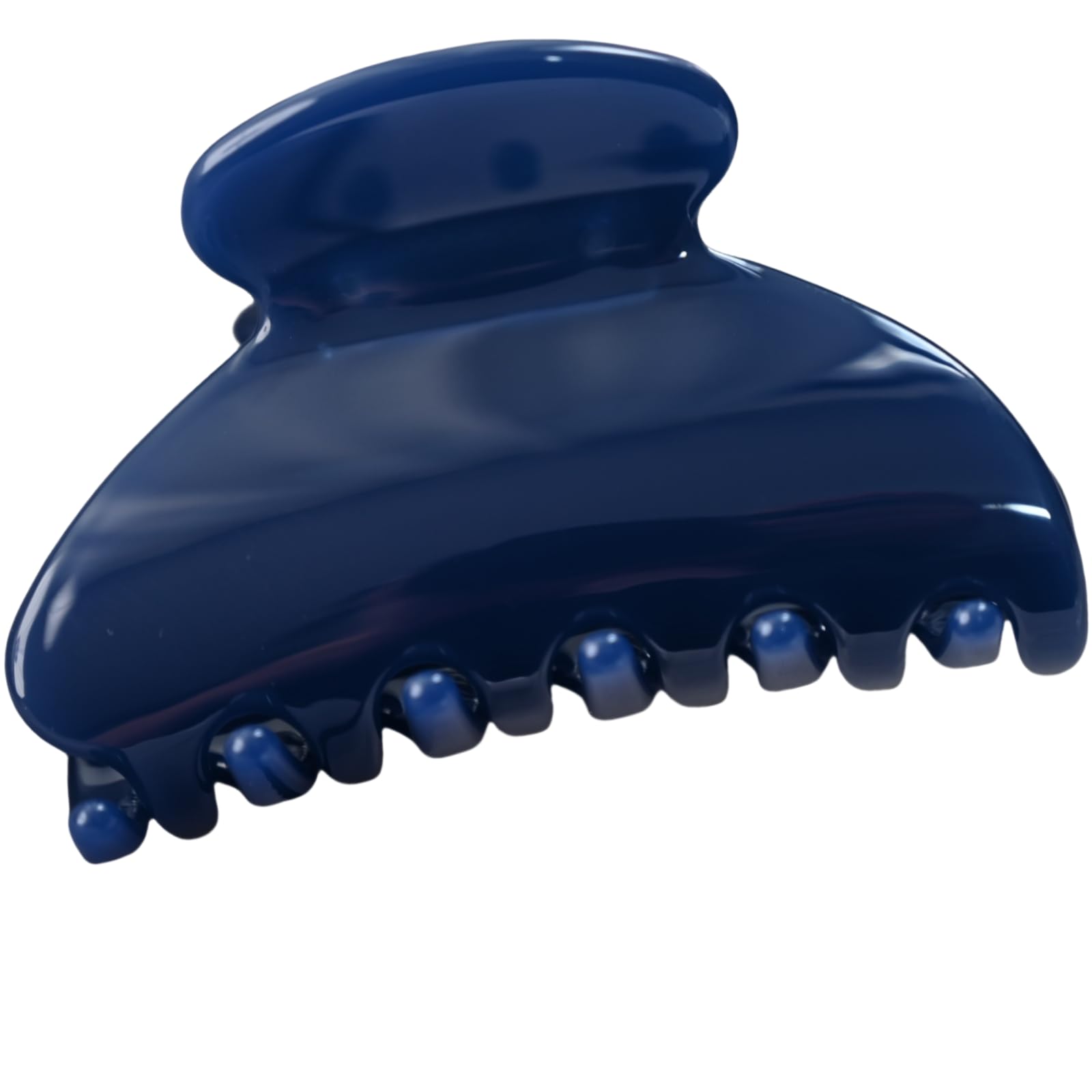 Photo 1 of Prettyou Handmade Celluloid Acetate French Design Barrettes Tortoise Shell Claws Hair Claw Luxury Fashion Accessories Hair Clip for Women (dark blue)