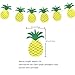 SUNBEAUTY Pineapple Party Decoration Set Summer Luau Beach Birthday Wedding Photo Backdrop Tropical Party Supplies 9 Pcs (Style 1)