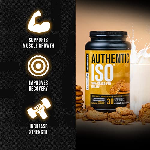 Authentic ISO Grass Fed Whey Protein Isolate Powder Low Carb, NonGMO