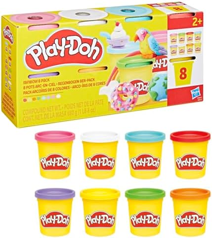, Pacote de 8 frascos Rainbow Colors de 85 gramas