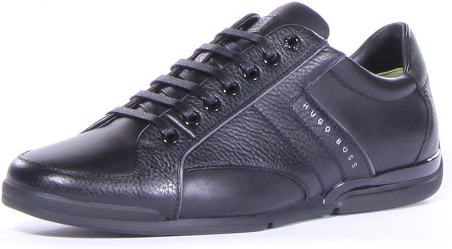 boss saturn leather trainers