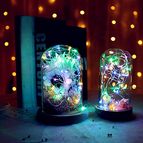 Fairy Lights 16.4ft RGB LED Twinkle Lights USB Plug String Lights for Bedroom Indoor Party Decor