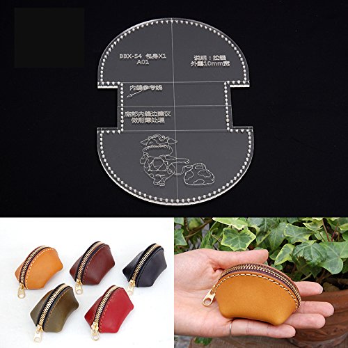 NW Coin Purse Acrylic Template Leather Pattern Acrylic Leather Pattern Leather Templates for Wallet