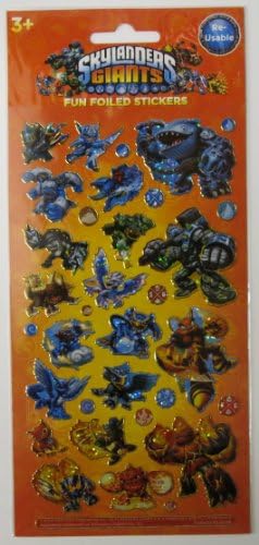 Official Skylanders Giants Foil Sticker Pack (110 x 245mm) [Blue 116]