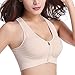 LETHMIK Women's Wireless Seamless Sports Bra with Removable Pads Nude-L