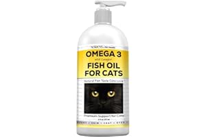 NODENS - PET HEALTH Nodens Natural Fish Oil for Cats Skin & Coat - 100% Pure Omega 3 Fish Oil for Dandruff & Hairballs - Cat Vitamins and Supplements Fish Oil Liquid for Joint Inflammation, Immune Support & Digestion