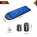KingCamp Envelope Sleeping Bag 3 Season Lightweight Comfort Portable Great for Adults Kids Camping Backpack Hiking with Compression Sack Extreme Temp Rating 44F