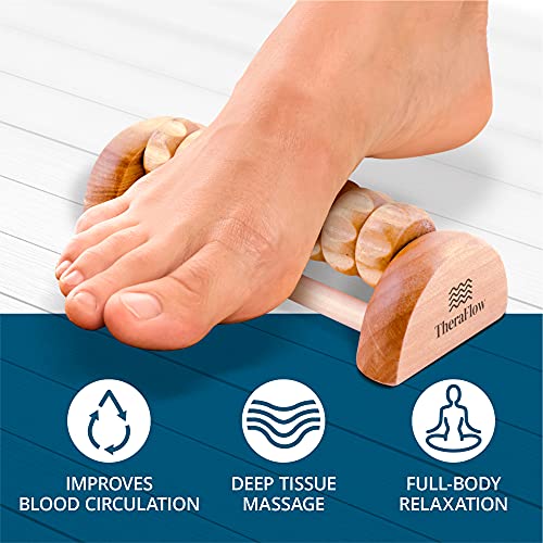 TheraFlow Foot Massager Roller, Foot Roller for Plantar Fasciitis
