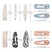 Eliteus 10 PCS Large Elegant Hair Clips,Pearl Hair Barretes Acrylic Resin Hairpins for Women Girls, Multicolor/Multishape Fashion Hair Accessories Suit for Birthday Valentines Gifts Bling
