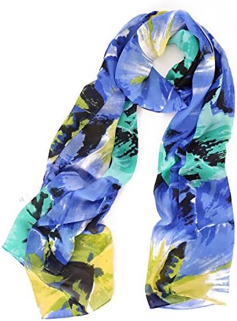 Zestilk Fashion Scarf for Women Large Shawls and Pashminas Blue