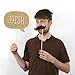 Big Dot of Happiness Adult 40th Birthday - Gold Party Photo Booth Props Kit 20 Count