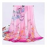 4Clovers Lightweight Scarf for Women - Fashion Butterflies Printing Fall Winter Warm Scarves Shawl Wraps