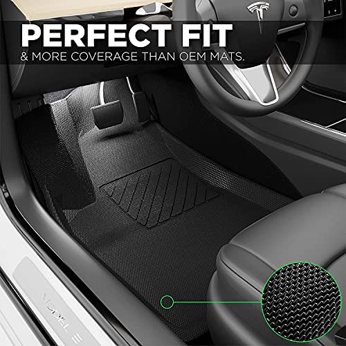 Tesla Model 3 Floor Mats 2023 2017 All Weather Waterproof 3D Floor
