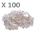 100X Cybertech Cat6, Cat5e RJ-45 8P8C Ethernet Modular Crimp Connectors Plugs