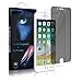 iPhone 8 Plus/7 Plus Clear Privacy Screen Protector, MOR2U Anti-spy/Anti-glare Privacy Security Screen Protector (Upgraded) + HD Tempered Glass Screen Protector Film for 7 Plus/8 Plus (2-Pack)