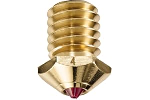 DUROZZLE Ruby Tip 3D Printer Nozzles, Hardened & Abrasion Resistant for Bambu Lab P1P / P1S / X1 / X1C Upgraded Hotend High Speed 3D Printing (Bambu Lab, 0.4mm)