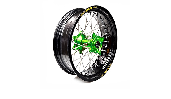 HAAN WHEELS - Rueda completa aro negro 17-5,00 buje verde 1 ...