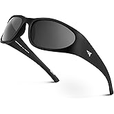 KastKing Raccoon Polarized Sport Sunglasses for Men and Women, Wide Temple Wrap, Ideal for Driving Fishing Cycling Running