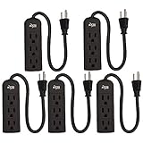 KMC 3-Outlet Power Strip Power Extension Cord