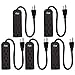 KMC 3-Outlet Power Strip Power Extension Cord 5-Pack,Outlet Saver,1-Foot Cord, ETL Listed