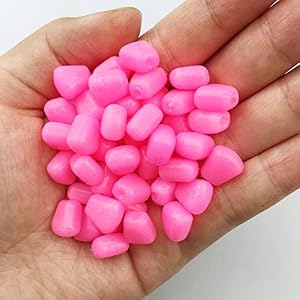 100pcs Maîs Carpe Faux Appâts Doux Matériel De Pêche Up Faux Imitation Amorce Géant Fente Maîs Flottant Flexible Sweetcorn Pour Pêche à La Carpe Montage (vert) – Rose, Free Size