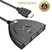 fitTek®Hdmi Switch Splitter 3 In 1 out Port Cable with Pigtail Supports 3D, 1080P, HD Audio