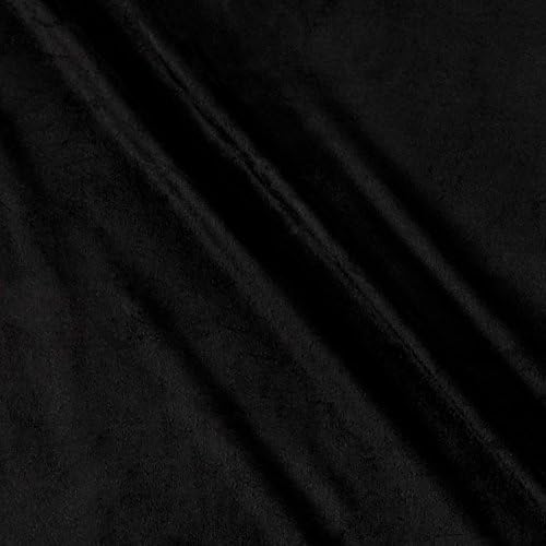 Runway Threads Stretch Micro Suede Black Fabric By The Yard