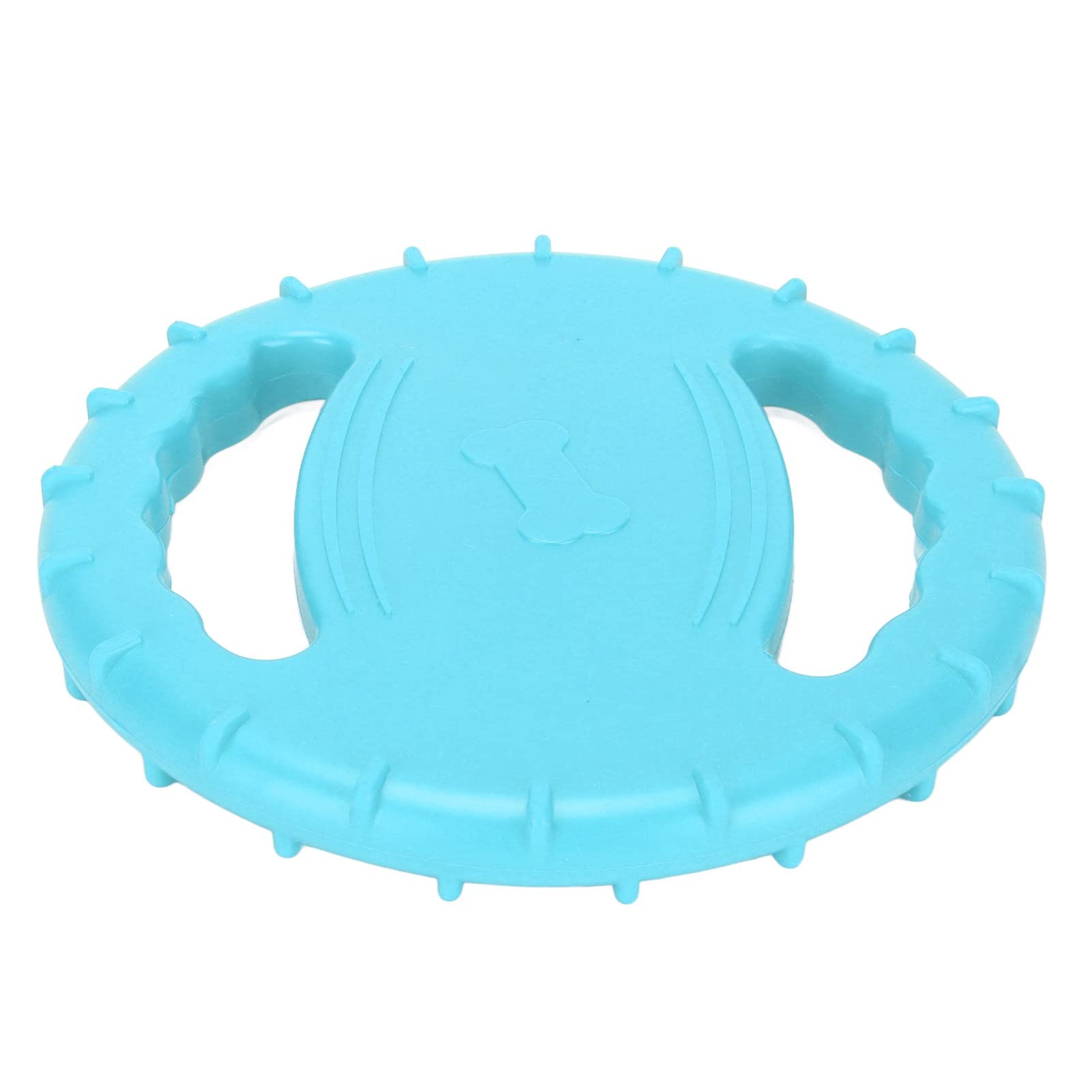 Cuifati Dog Flying Disc, Lightweight TPR Teeth Cleaning Flying Disc Dog Sports Toys for Large Dogs for Sea (Sky Blue)