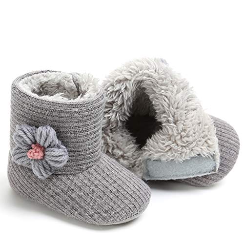 image for LIVEBOX Baby Premium Soft Sole Bow Anti-Slip Mid Calf Warm Winter Infa